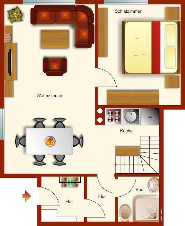 Ferienwohnanlage Bruckner Apartment Rostock Cameră foto